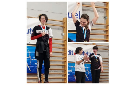 Nos champions régionaux Louis, Amandine, Kalyssandre